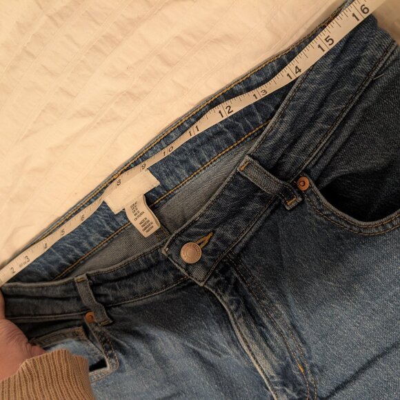 H&M high rise wideleg jeans sz 10 - Picture 3 of 6